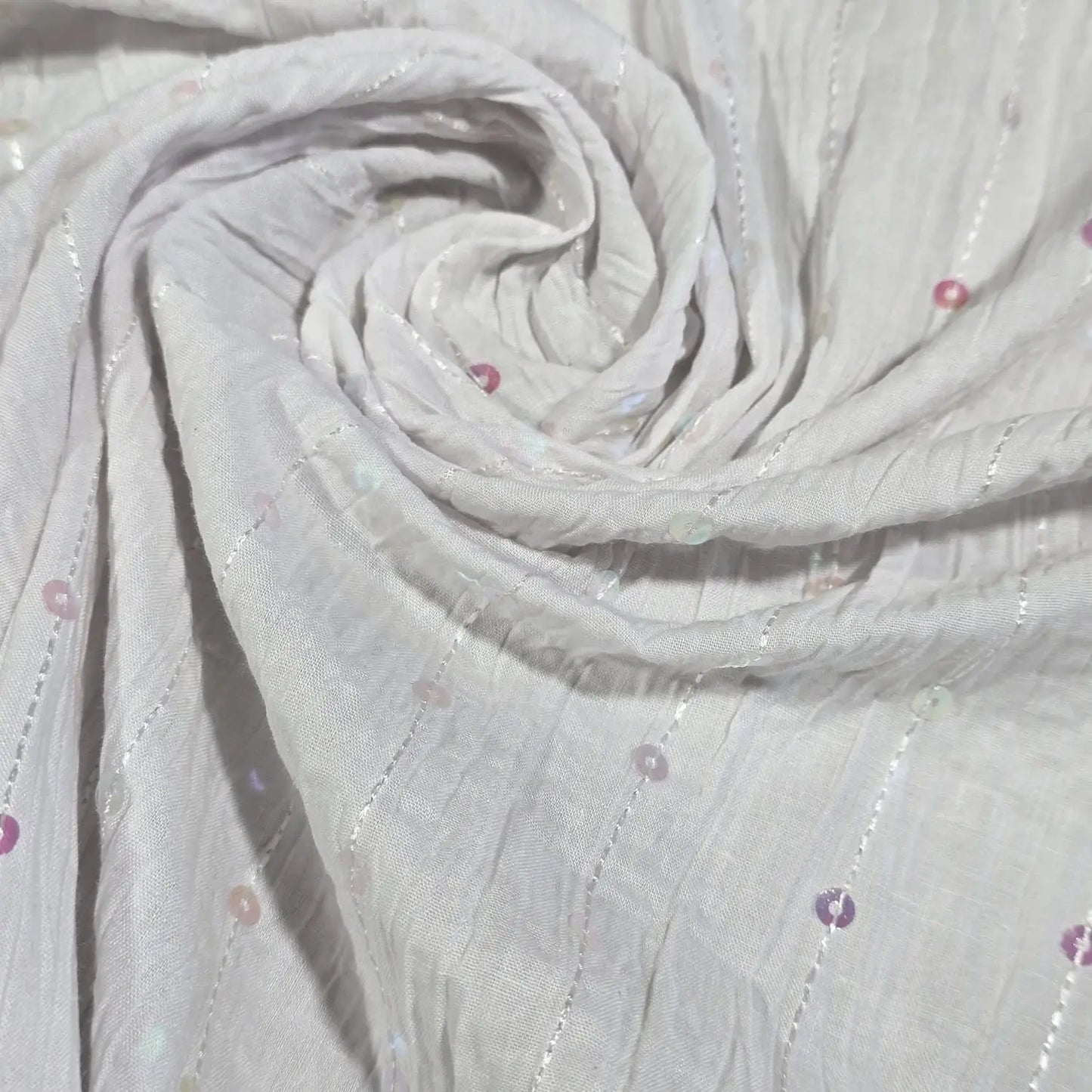 100% Cotton Crush Crinkle Fabric | 50" (127cm) Wide Soft Craft, Dress & Costume Material – Sold by the Meter