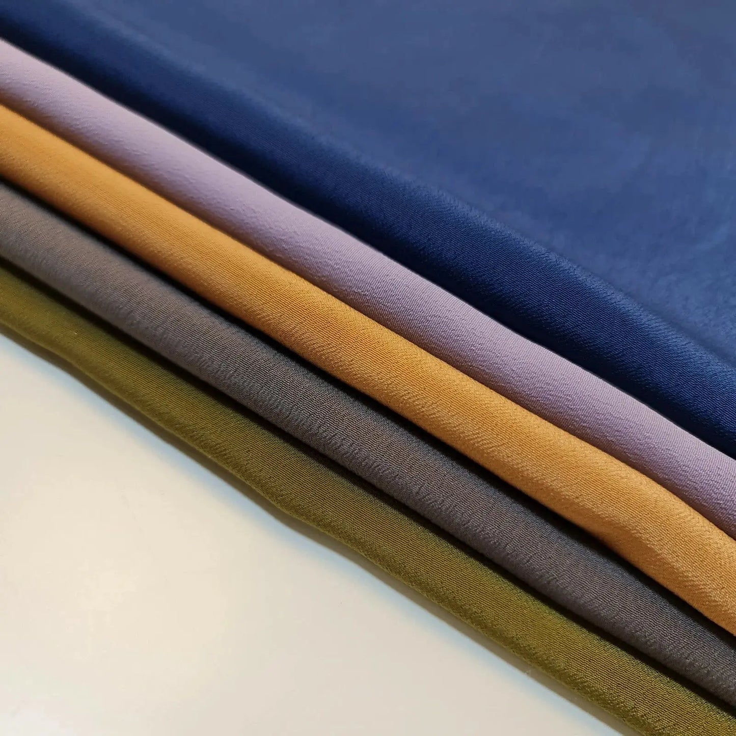 Koshibo Crepe Fabric | 100% Polyester Soft Dressmaking, Drape & Lining Material 44" (112cm) Wide – Sold by the Metre