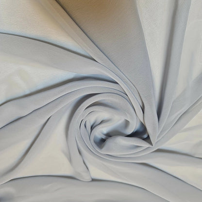 Chiffon Sheer Plain Soft Polyester Fabric – 44" Wide for Wedding, Dress & Craft – 30m Bolt/Roll  Duck Egg (S)