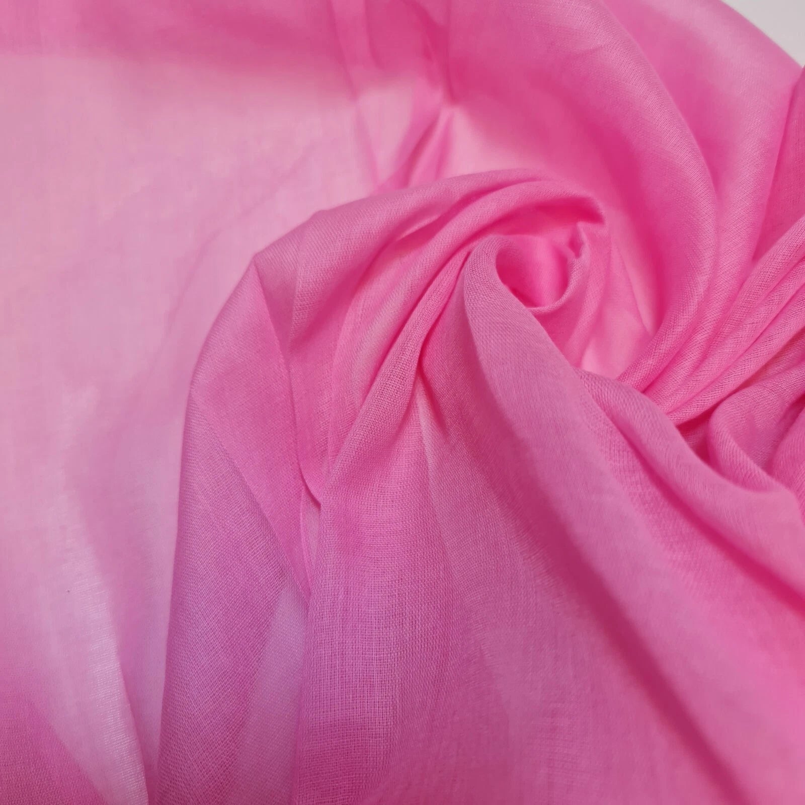 100% Cotton Muslin Fabric – Sheer Gauze Plain Weave for Dress Lining, Crafts & Cheesecloth  Pink