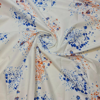 100% Cotton Leopard Ditsy Floral Print Fabric | 44" (112cm) Wide Dressmaking, Quilting & Craft Material – 20 Metre Roll