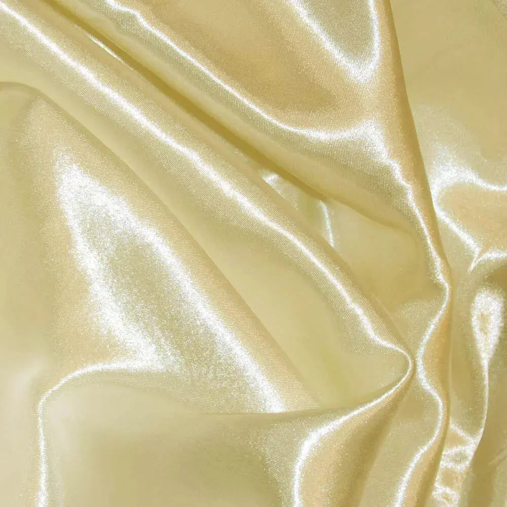 Poly Silk Satin Fabric – Luxury Plain 58" (147cm) Wide Shiny Dressmaking & Wedding Fabric by the Metre