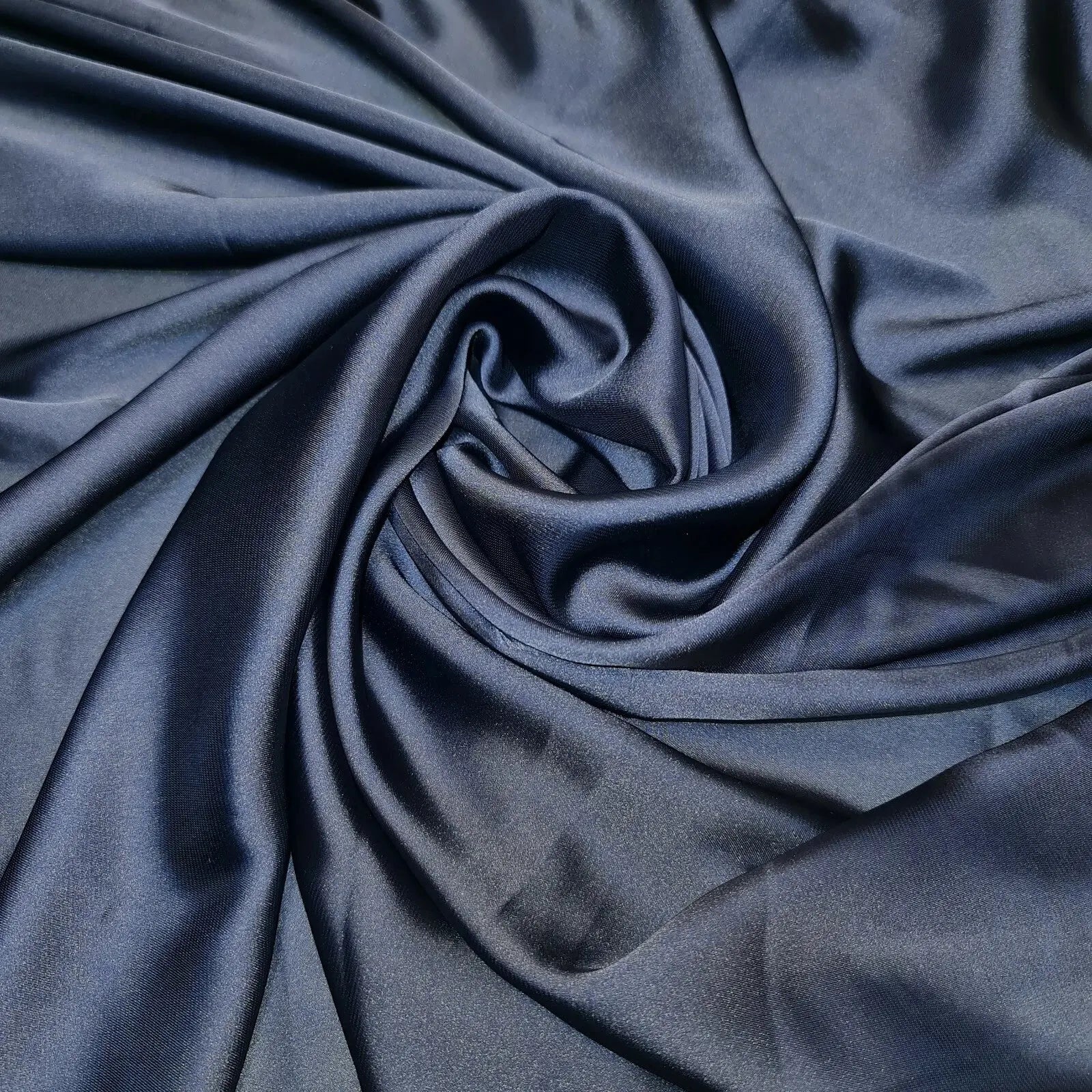 Silky Charmeuse Satin Fabric | 44" (112cm) Wide Luxury Glossy Silk-Like Weave for Bridal Dress, Draping & Décor – Sold by the Metre