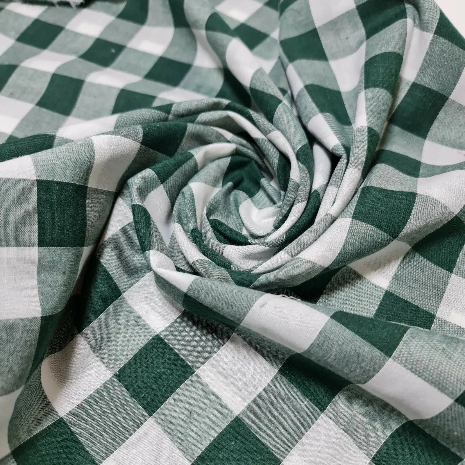 Polycotton Gingham Check Fabric – 1/8