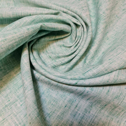 Melange Linen-Look Khadi Cotton Fabric – 44" Wide Soft Plain Material for Dress, Craft & Curtains
