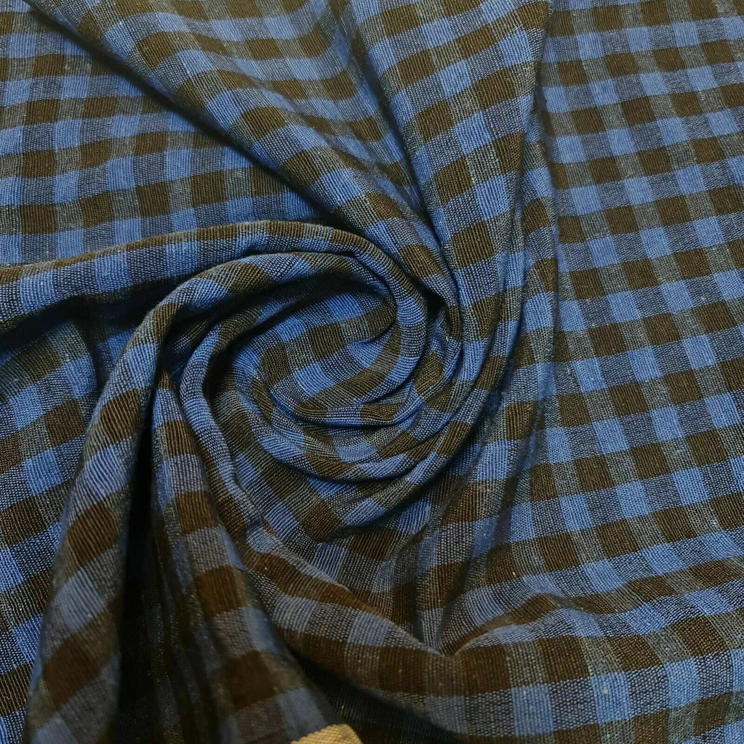 100% Cotton Gingham 1/8" Check Plaid Fabric – Parna Patka Turban Dastaar Cloth for Sewing & Crafts (23 Meter Roll)