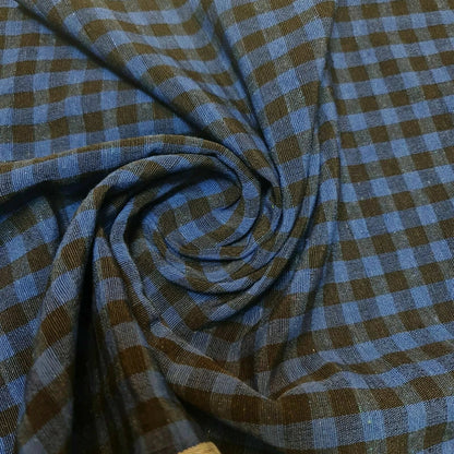100% Cotton Gingham 1/8" Check Plaid Fabric – Parna Patka Turban Dastaar Cloth for Sewing & Crafts (23 Meter Roll)