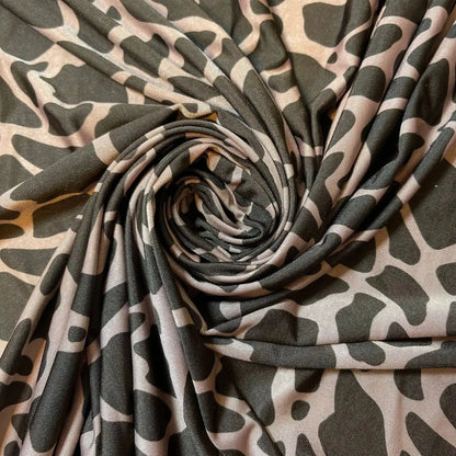 Printed ITY Jersey Fabric | 58" (147cm) Wide Nylon Lycra 4-Way Stretch Spandex for Dresses & Swimwear – Sold by the Metre