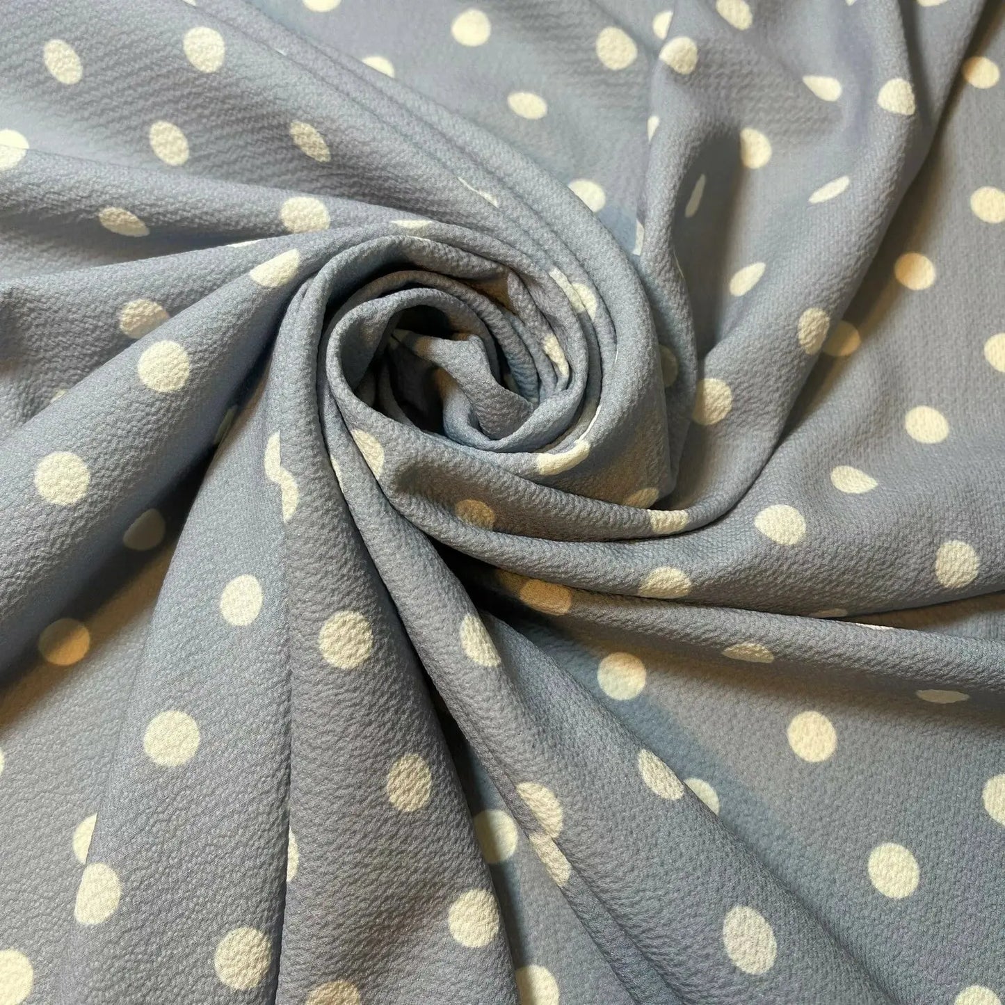 Polka Printed Fabric | 58" (147cm) Wide Georgette, Chiffon & Crepe Dressmaking Material – Sold by the Metre