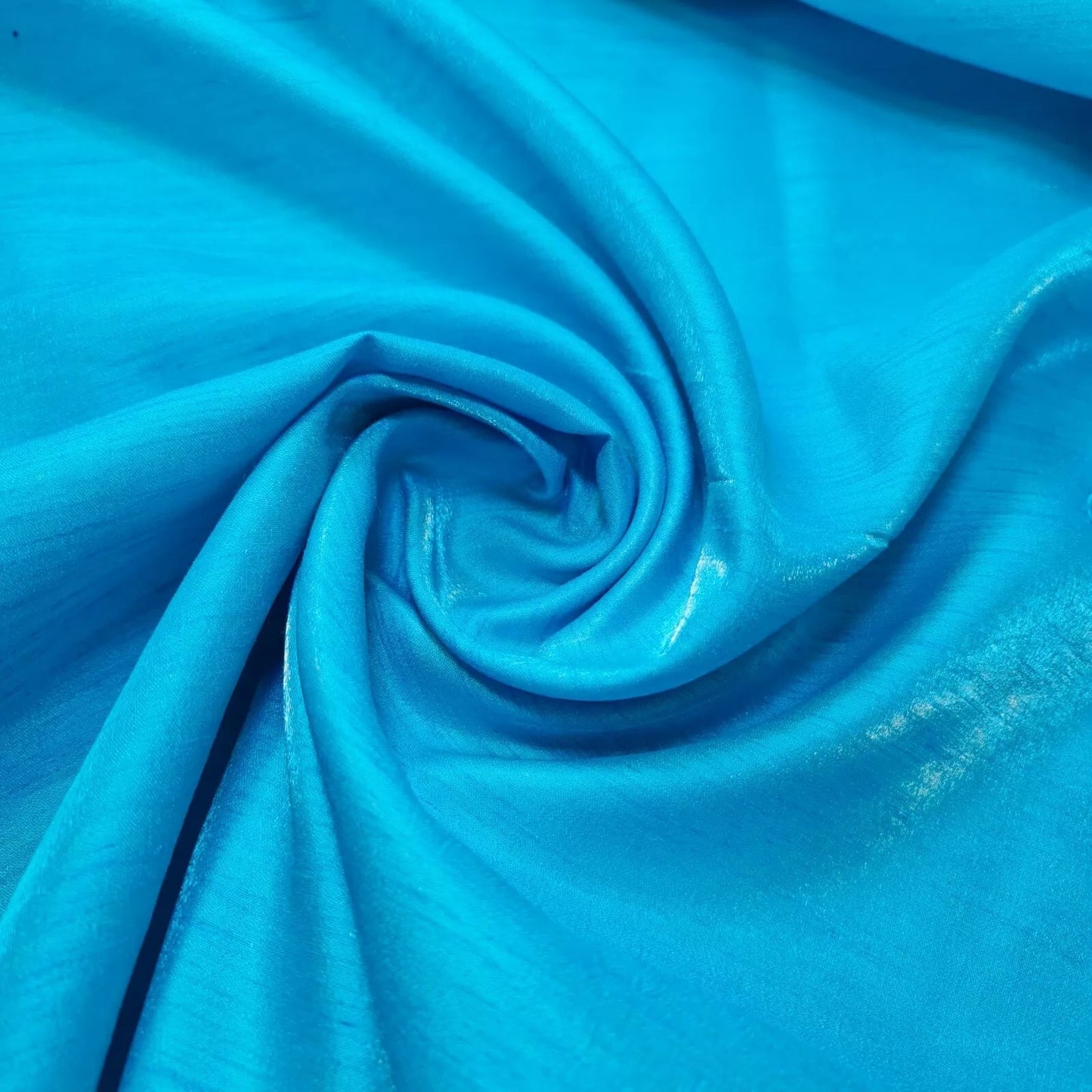 Plain Poly Faux Dupion Silk Fabric | 44" (112cm) Wide Shiny Dress, Craft & Patchwork Material – 25 Metre Bolt