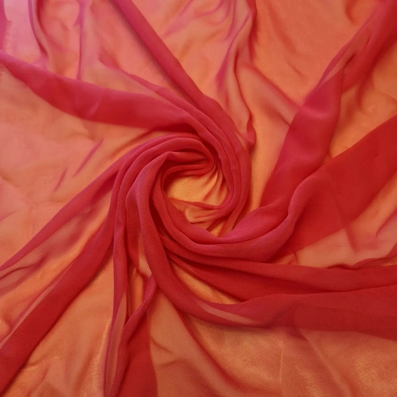 Vintage Japanese Crepe Silk Chiffon Georgette Fabric | Asahi Kasei | 36" (91cm) Wide Sheer Dress, Drape & Décor Material – Sold by the Metre