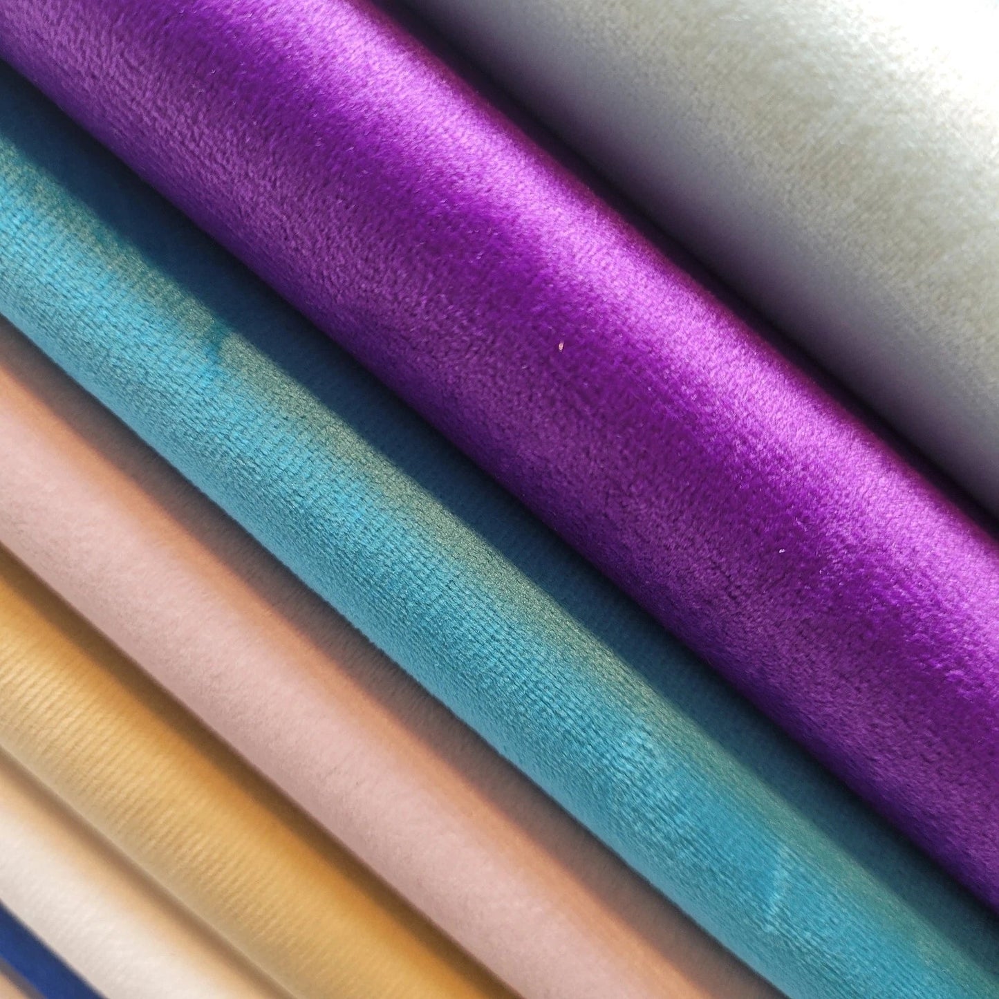 Plush Printed, Plain & Crushed Velvet Fabric | 58" (147cm) Wide Soft Upholstery, Cushion & Curtain Material – Sold by the Meter