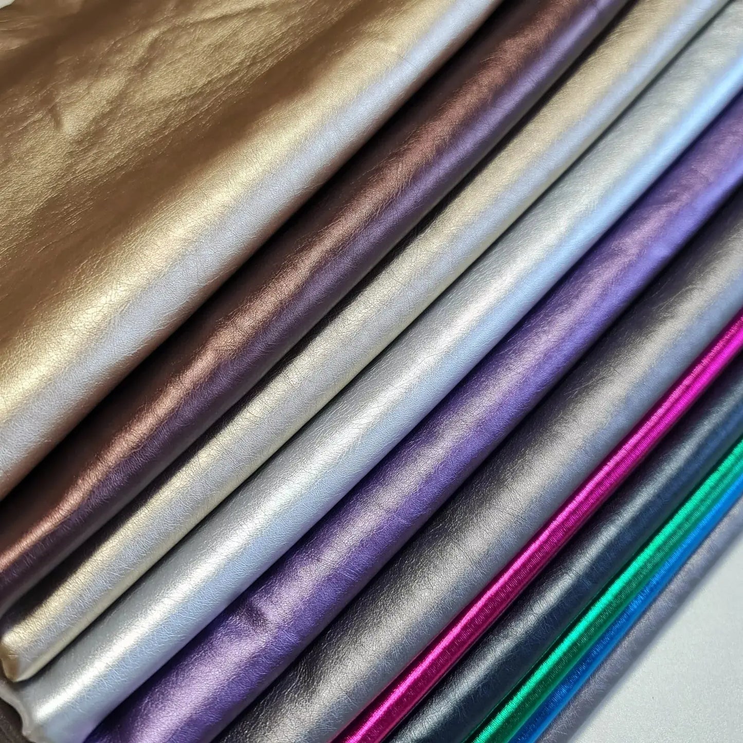 Plain Leather Look PVC Spandex Fabric | 58" (147cm) Wide Stretch Faux Latex Material for Dresses & Crafts – Sold by the Metre