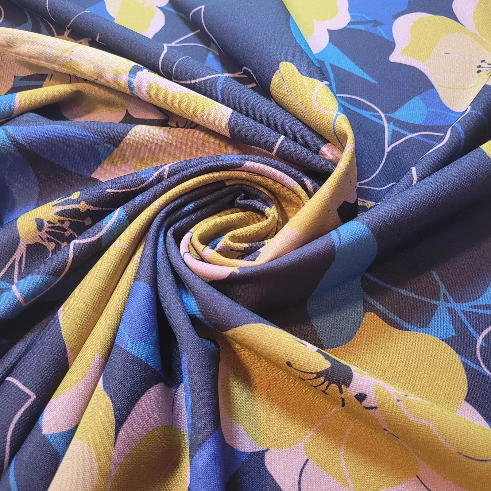 Scuba & Scuba Crepe Jersey Stretch Fabric | Printed Dress & Craft Material – Tartan, Floral, Paisley & Novelty Designs | 58" (147cm) Wide – Sold by the Metre