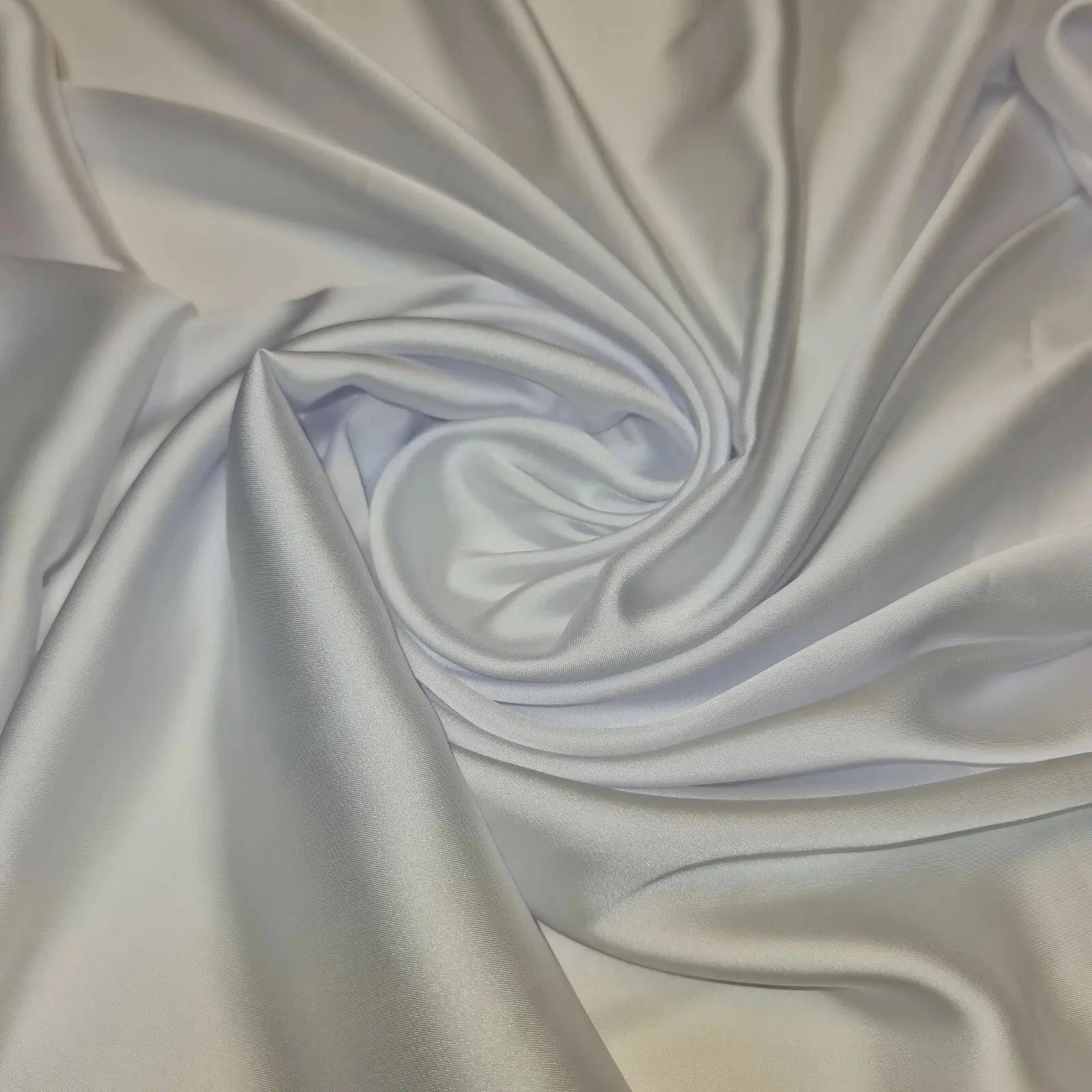 Silky Charmeuse Satin Fabric | 44" (112cm) Wide Luxury Glossy Silk-Like Weave for Bridal Dress, Draping & Décor – Sold by the Metre