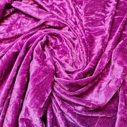 Premium Marble Crushed Velvet Fabric | 58" (147cm) Wide Solid Colours Medium-Weight Stretch Material – Sold by the Metre