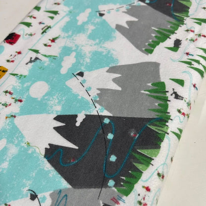 100% Cotton Brushed Flannel Winceyette Fabric | 44" (112cm) Wide Printed Quilting, Sewing & Craft Material – Sold by the Meter