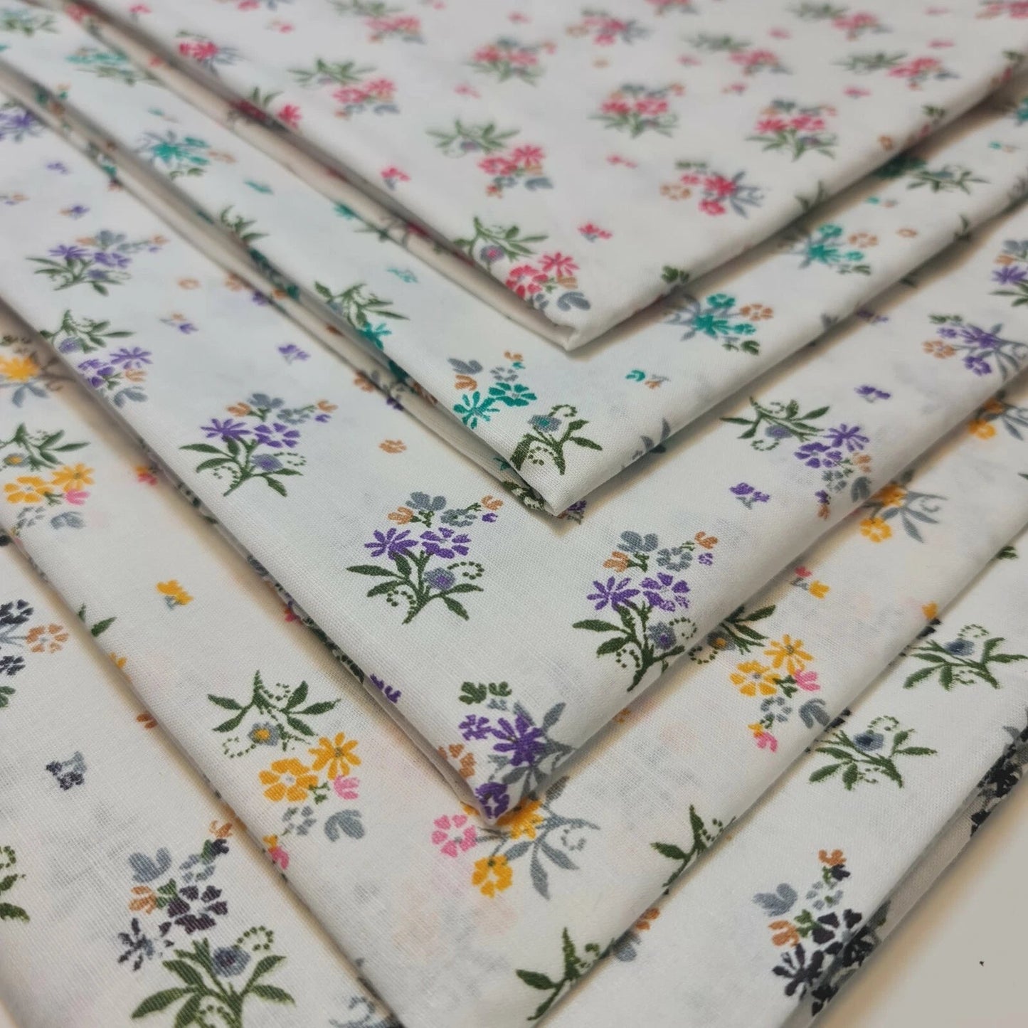 100% Cotton Printed Fabric | Leopard, Ditsy, Vintage, Polka & Rose Floral Designs – 44" (112cm) Wide Soft Dressmaking & Craft Material – Sold by the Metre