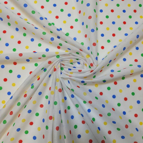 Printed Polycotton Fabric – 44" Wide – Floral, Animal, Nautical, Stars, Stripes, Fruit & Seasonal Craft Material by the Metre