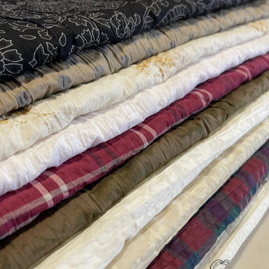 100% Cotton Crush Crinkle Fabric | 50" (127cm) Wide Soft Craft, Dress & Costume Material – Sold by the Meter