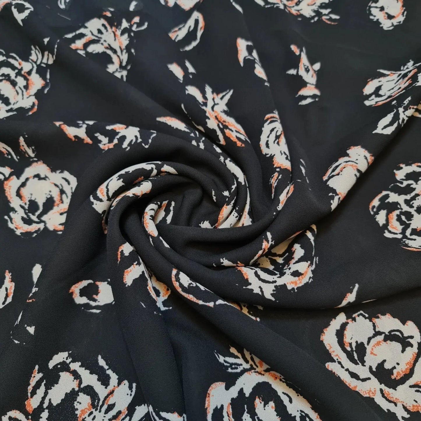 Floral, Animal & Paisley Printed Fabric | 58" (147cm) Wide Georgette, Chiffon & Crepe Dressmaking Material – Sold by the Metre