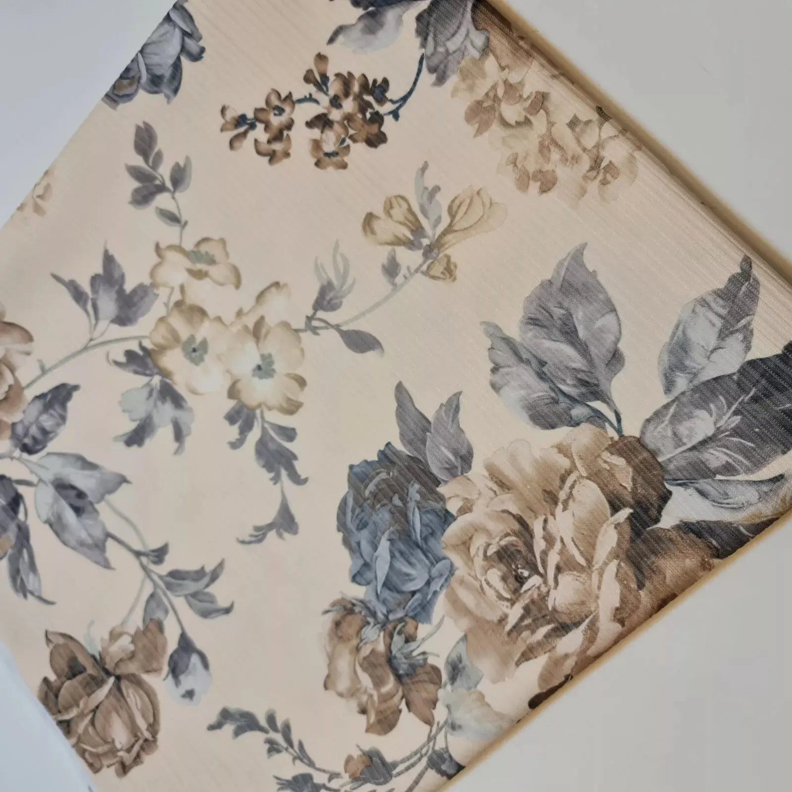 Floral Stripe Ribbed Poly Viscose Stretch Jersey Fabric | 58" (147cm) Wide Dressmaking & Craft Material – Sold by the Meter