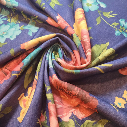 Scuba & Scuba Crepe Jersey Stretch Fabric | Printed Dress & Craft Material – Tartan, Floral, Paisley, Novelty Designs