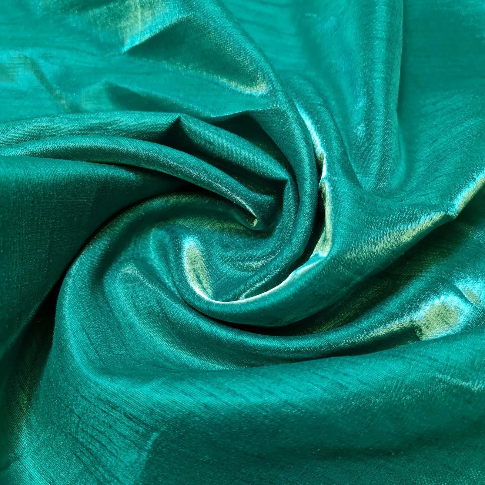 Plain Poly Faux Dupion Silk Fabric – 44" Wide Shiny Dress, Craft & Patchwork Material, 25-Meter Bolt