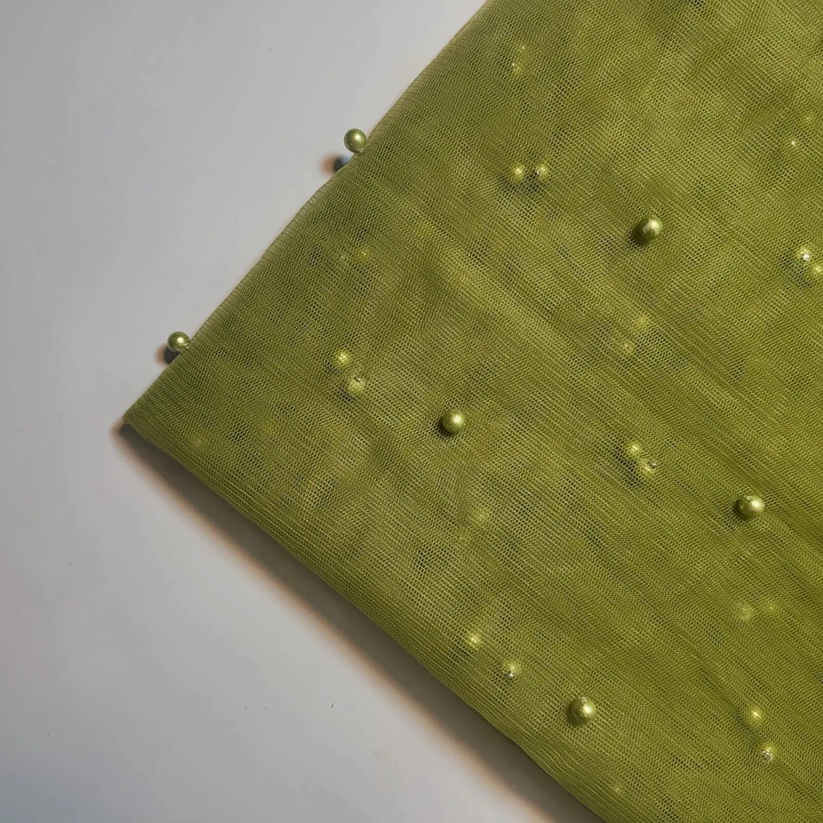 Tulle Beaded Pearl Lace Net Fabric | 58