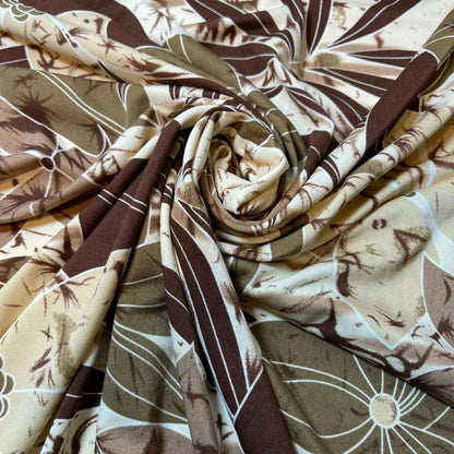 Printed ITY Jersey Fabric | 58" (147cm) Wide Nylon Lycra 4-Way Stretch Spandex for Dresses & Swimwear – Sold by the Metre