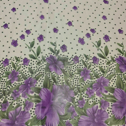 Floral Printed Polyester Georgette and Sheer Chiffon Fabric – Summer Dress Material