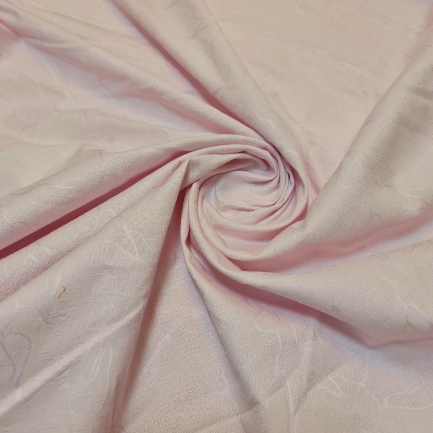 100% Cotton Jacquard Self-Print Fabric | 58" (147cm) Wide Soft Woven Curtain, Upholstery & Dress Material – Sold by the Meter  Pink