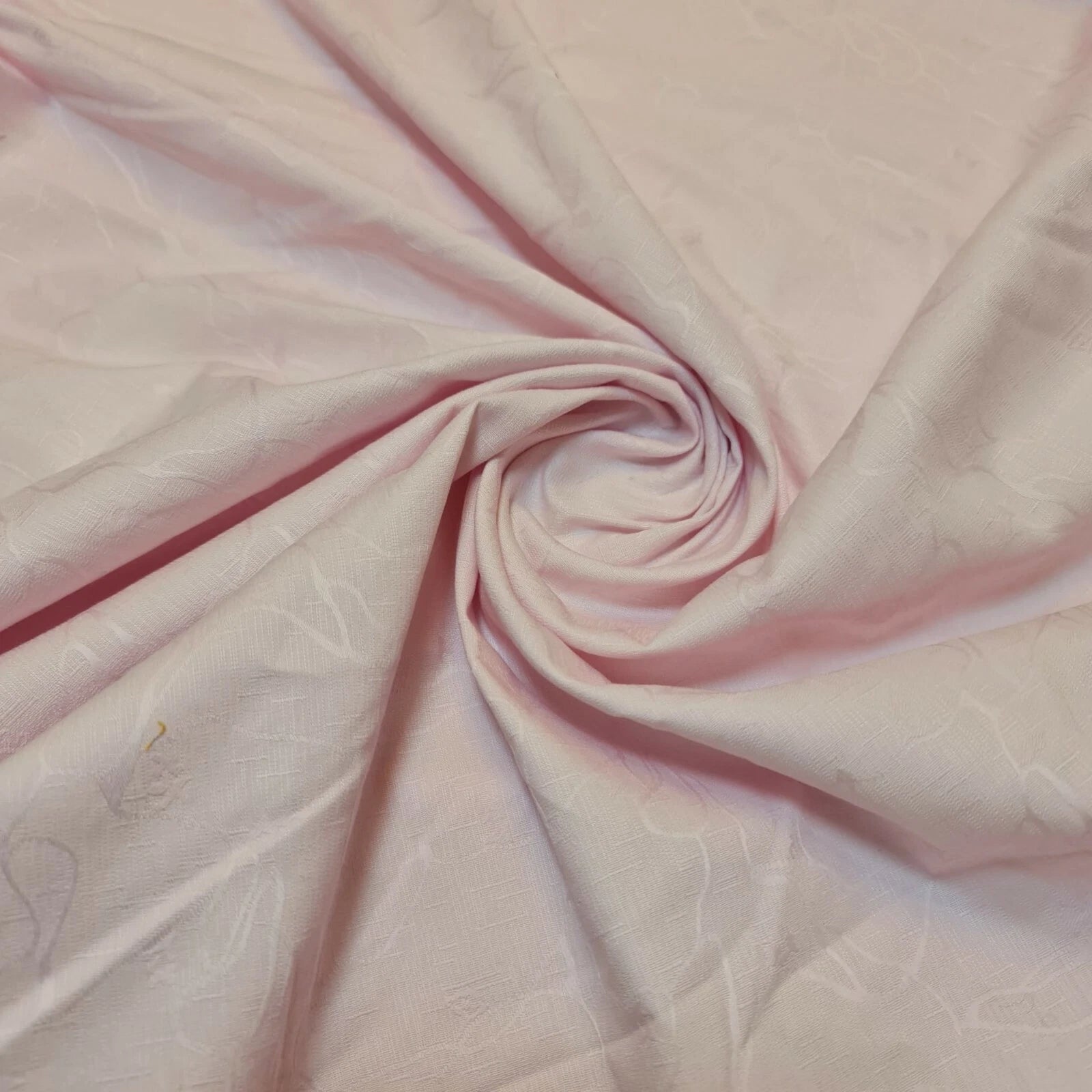 100% Cotton Jacquard Self-Print Fabric | 58" (147cm) Wide Soft Woven Curtain, Upholstery & Dress Material – Sold by the Meter  Pink