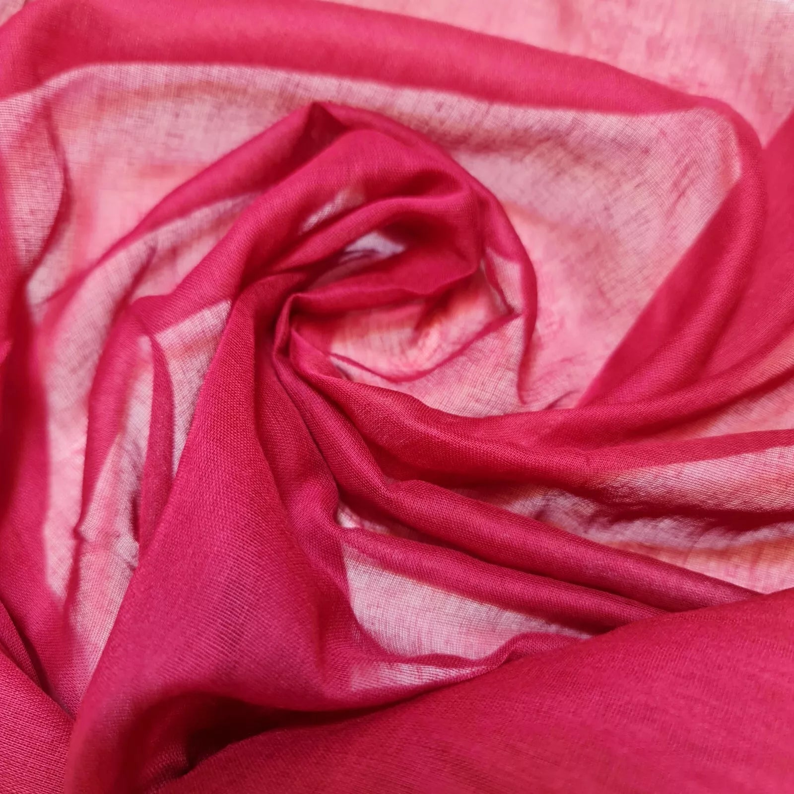 100% Cotton Muslin Fabric – Sheer Gauze Plain Weave for Dress Lining, Crafts & Cheesecloth  Deep Red