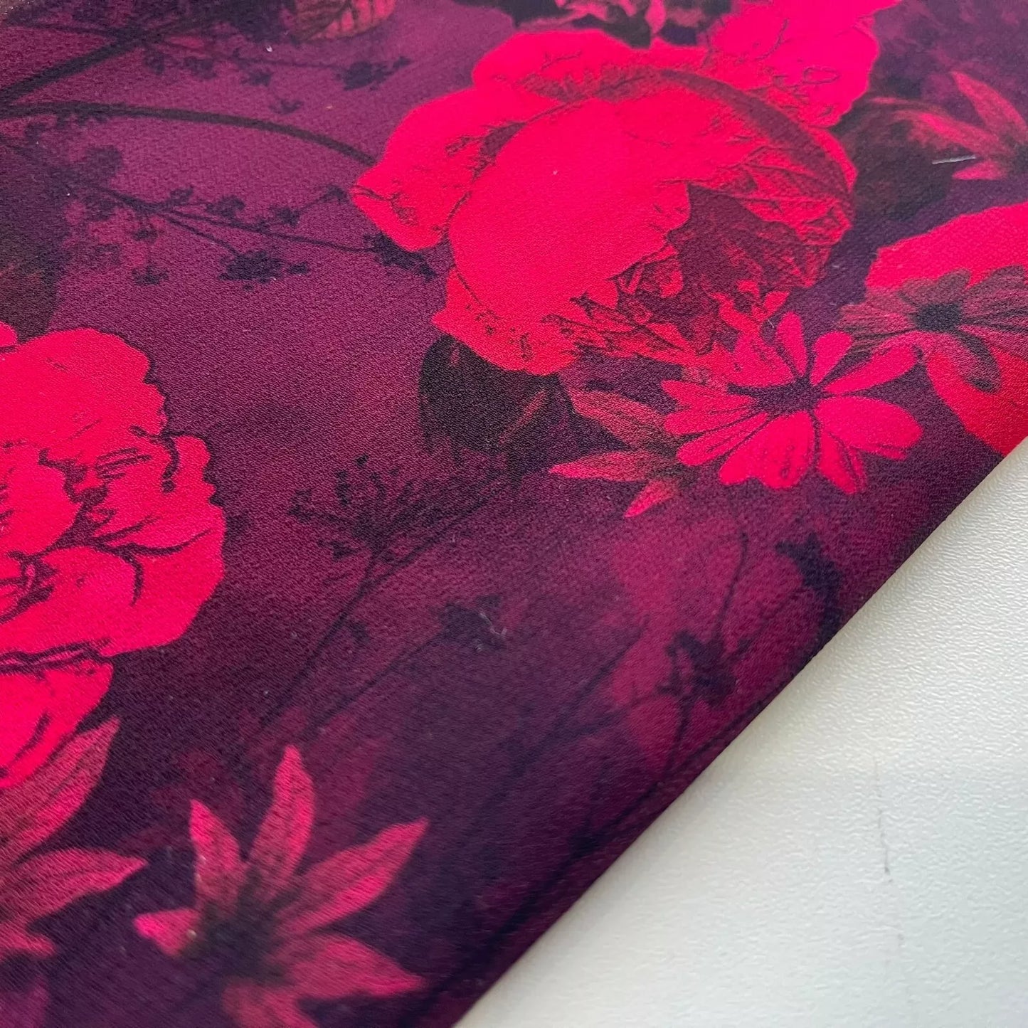Floral Printed Polyester Georgette and Sheer Chiffon Fabric – Summer Dress Material