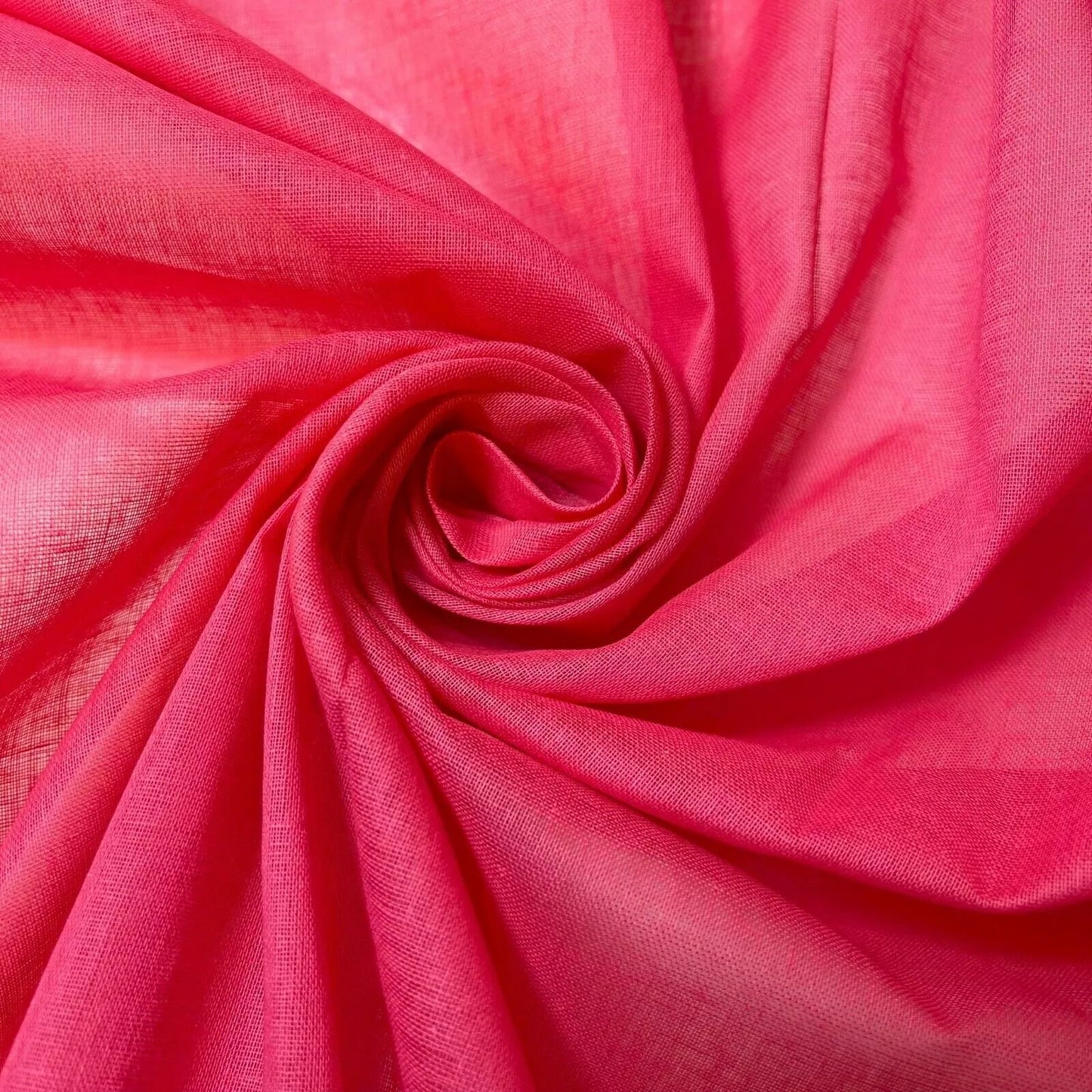 100% Cotton Muslin Fabric – Sheer Gauze Plain Weave for Dress Lining, Crafts & Cheesecloth  Candy Pink