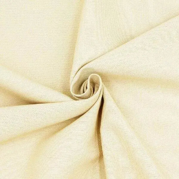 Plain 100% Cotton Linen Fabric | 58" (147cm) Wide Dressmaking, Crafting & Quilting Material – Sold by the Metre
