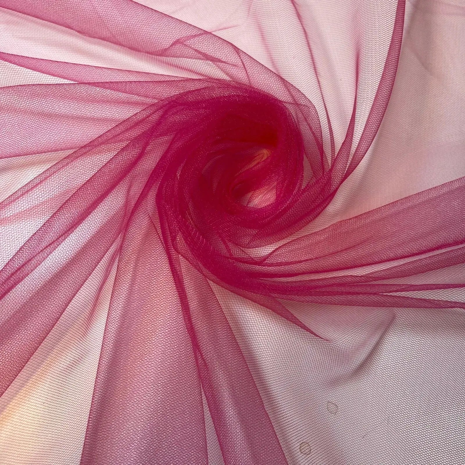 Premium Soft Plain Sheer Tulle Net Fabric | 58" (147cm) Wide for Tutu, Fairy Veil & Bridal Craft Projects – Sold by the Metre