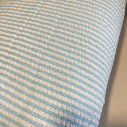 100% Cotton Seersucker Crush Stripe Fabric | 44" (112cm) Wide Costume, Dress & Craft Material – Sold by the Meter