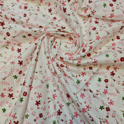 100% Cotton Printed Fabric | Leopard, Ditsy, Vintage, Polka & Rose Floral Designs – 44" (112cm) Wide Soft Dressmaking & Craft Material – Sold by the Metre