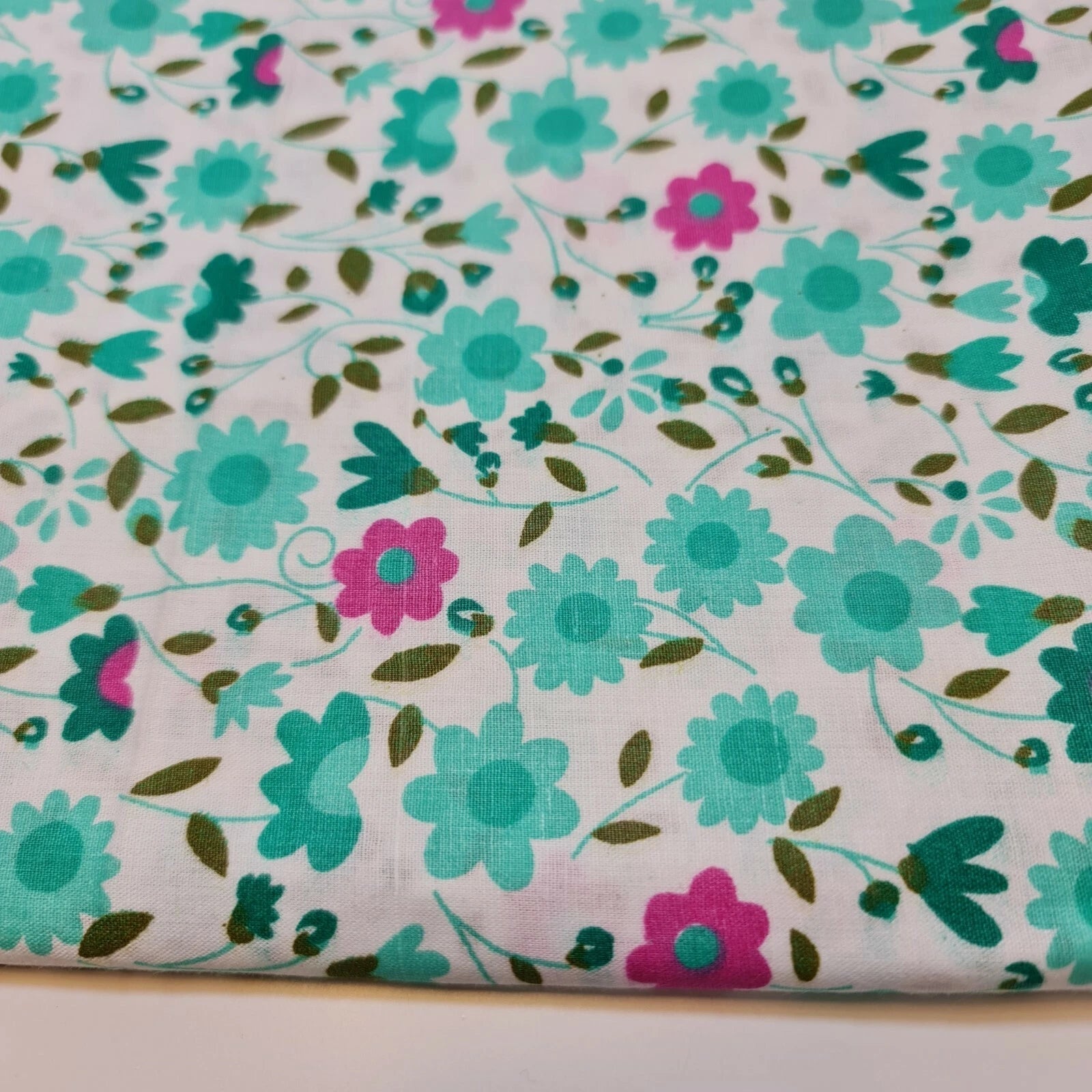 100% Cotton Printed Fabric | Leopard, Ditsy, Vintage, Polka & Rose Floral Designs – 44" (112cm) Wide Soft Dressmaking & Craft Material – Sold by the Metre