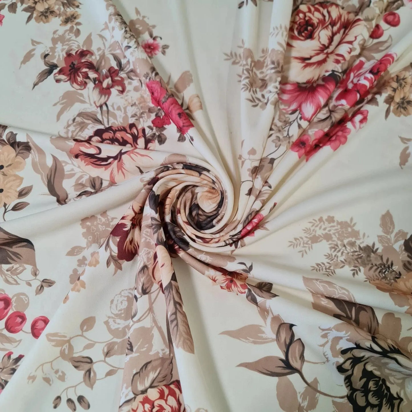 Printed ITY Jersey Fabric | 58" (147cm) Wide Nylon Lycra 4-Way Stretch Spandex for Dresses & Swimwear – Sold by the Metre
