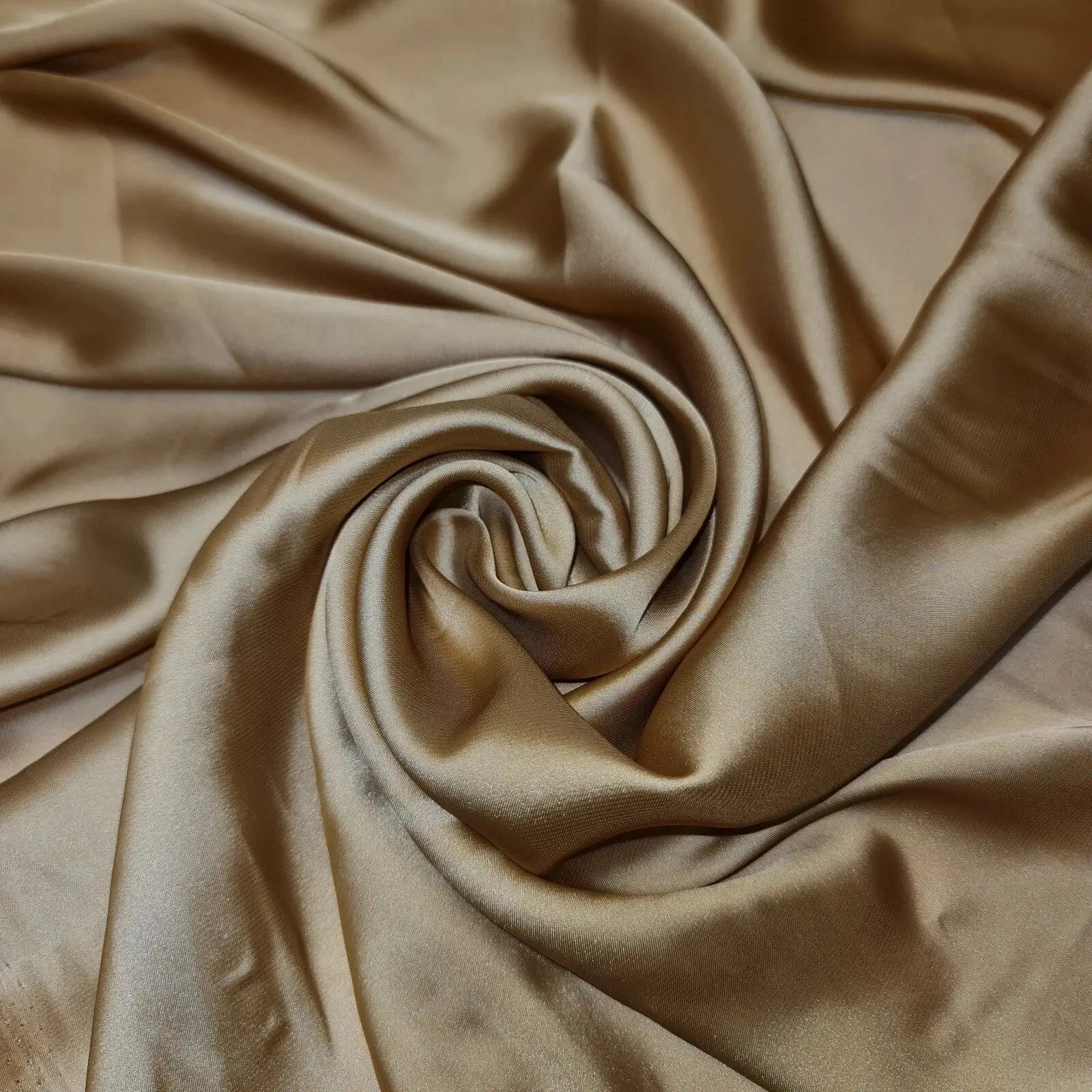 Silky Charmeuse Satin Fabric | 44" (112cm) Wide Luxury Glossy Silk-Like Weave for Bridal Dress, Draping & Décor – Sold by the Metre