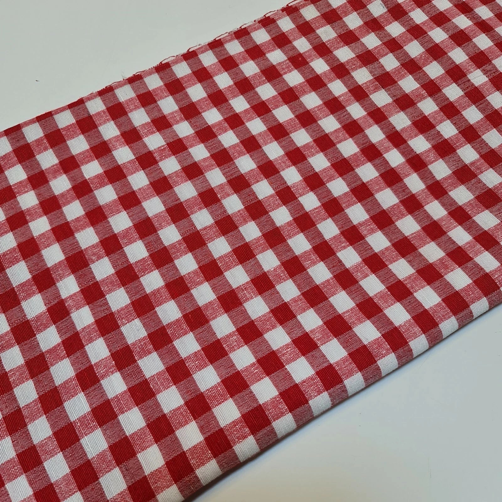 100% Cotton Gingham 1/8" Check Plaid Fabric | Parna Patka Dastaar Cloth for Sewing & Crafts – 23 Meter Roll