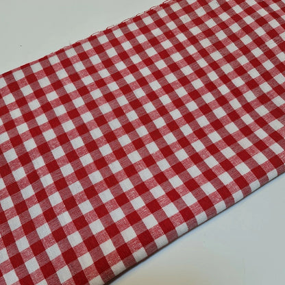 100% Cotton Gingham 1/8" Check Plaid Fabric | Parna Patka Dastaar Cloth for Sewing & Crafts – 23 Meter Roll