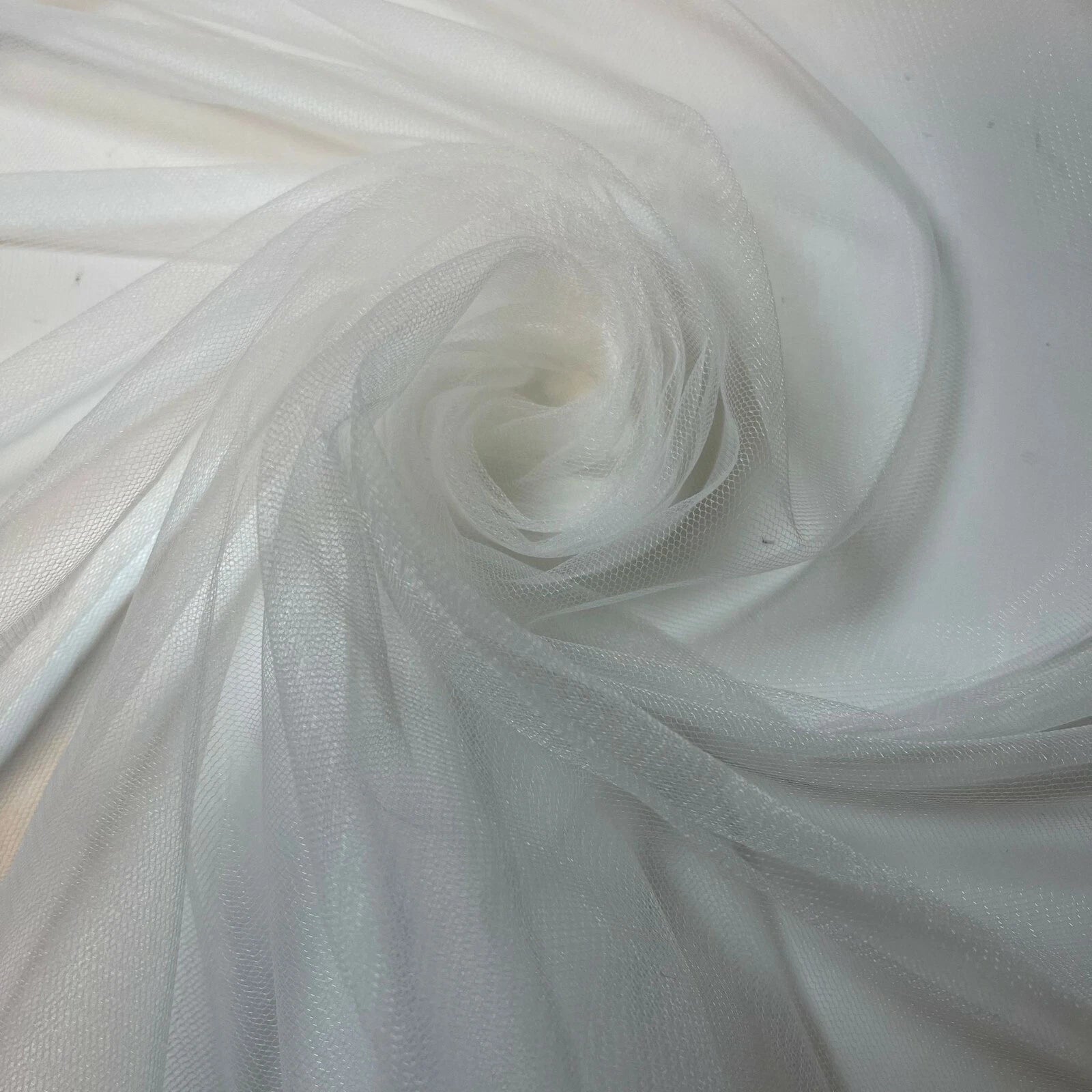 Premium Soft Plain Sheer Tulle Net Fabric | 58