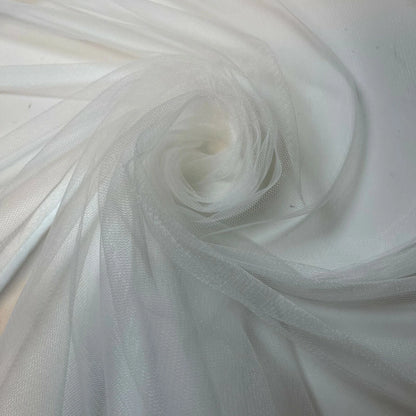 Premium Soft Plain Sheer Tulle Net Fabric | 58" (147cm) Wide for Tutu, Fairy Veil & Bridal Craft Projects – Sold by the Metre