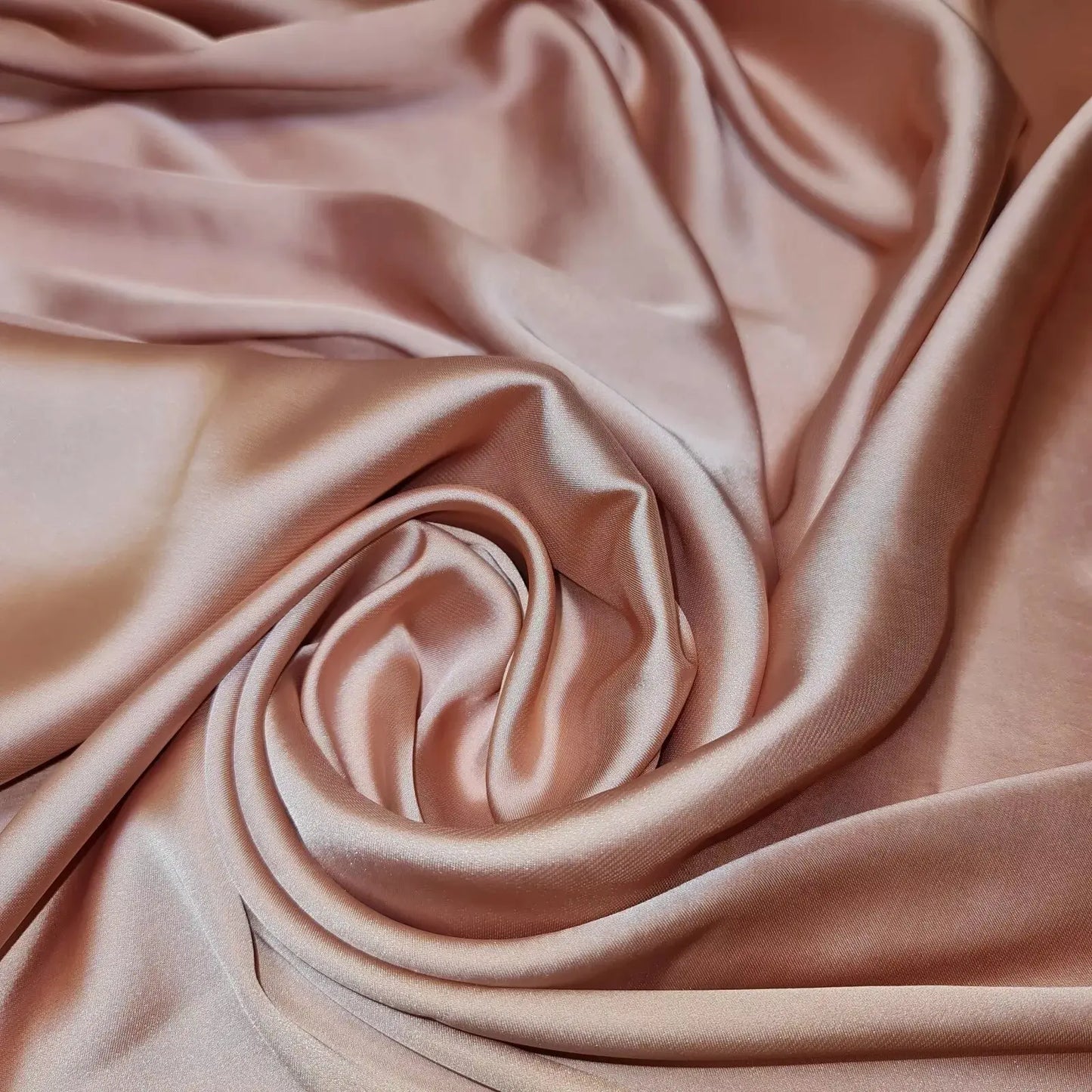 Silky Charmeuse Satin Fabric | 44" (112cm) Wide Luxury Glossy Silk-Like Weave for Bridal Dress, Draping & Décor – Sold by the Metre