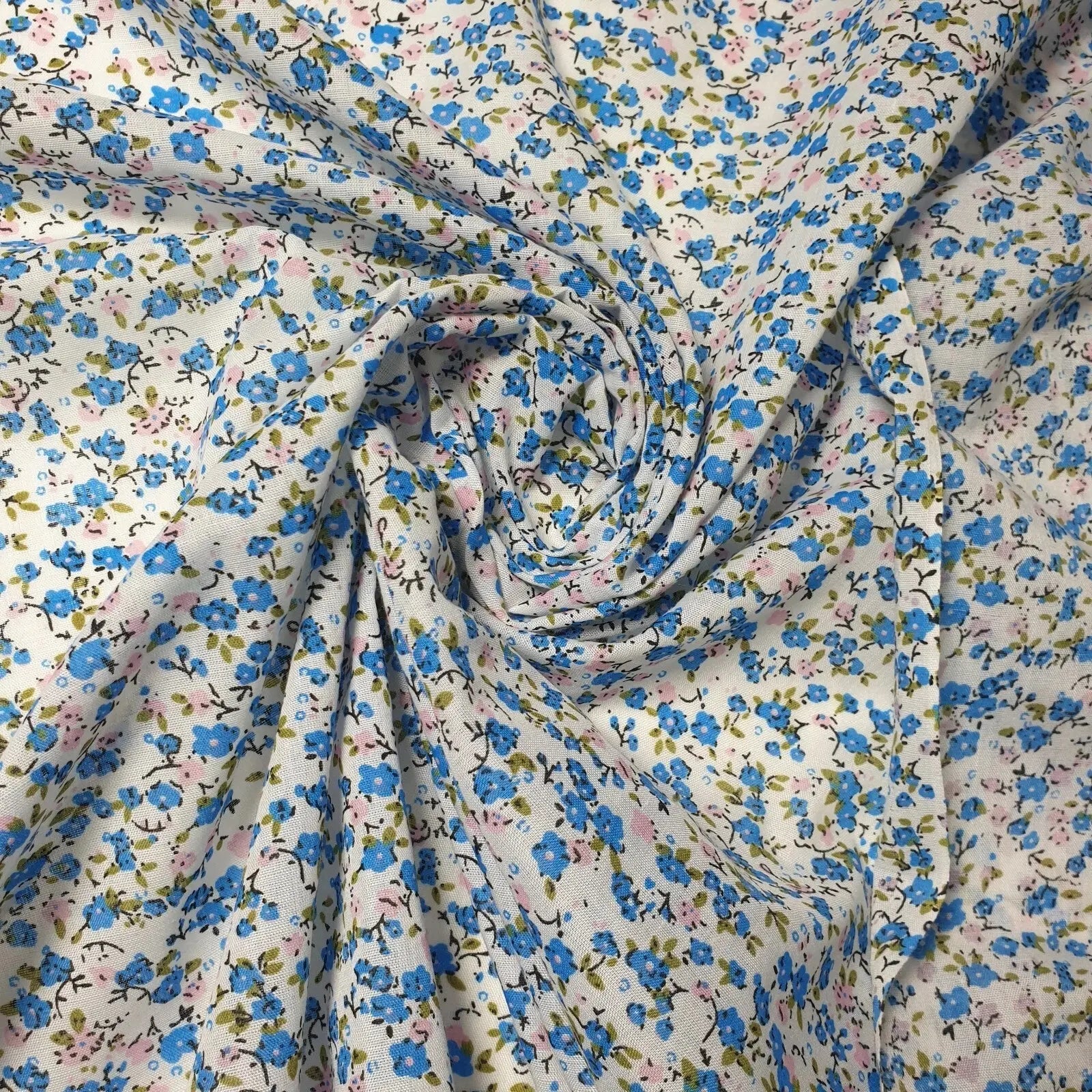 Printed Polycotton Fabric | 44" (112cm) Wide Dressmaking & Craft Material – Sold by the Metre