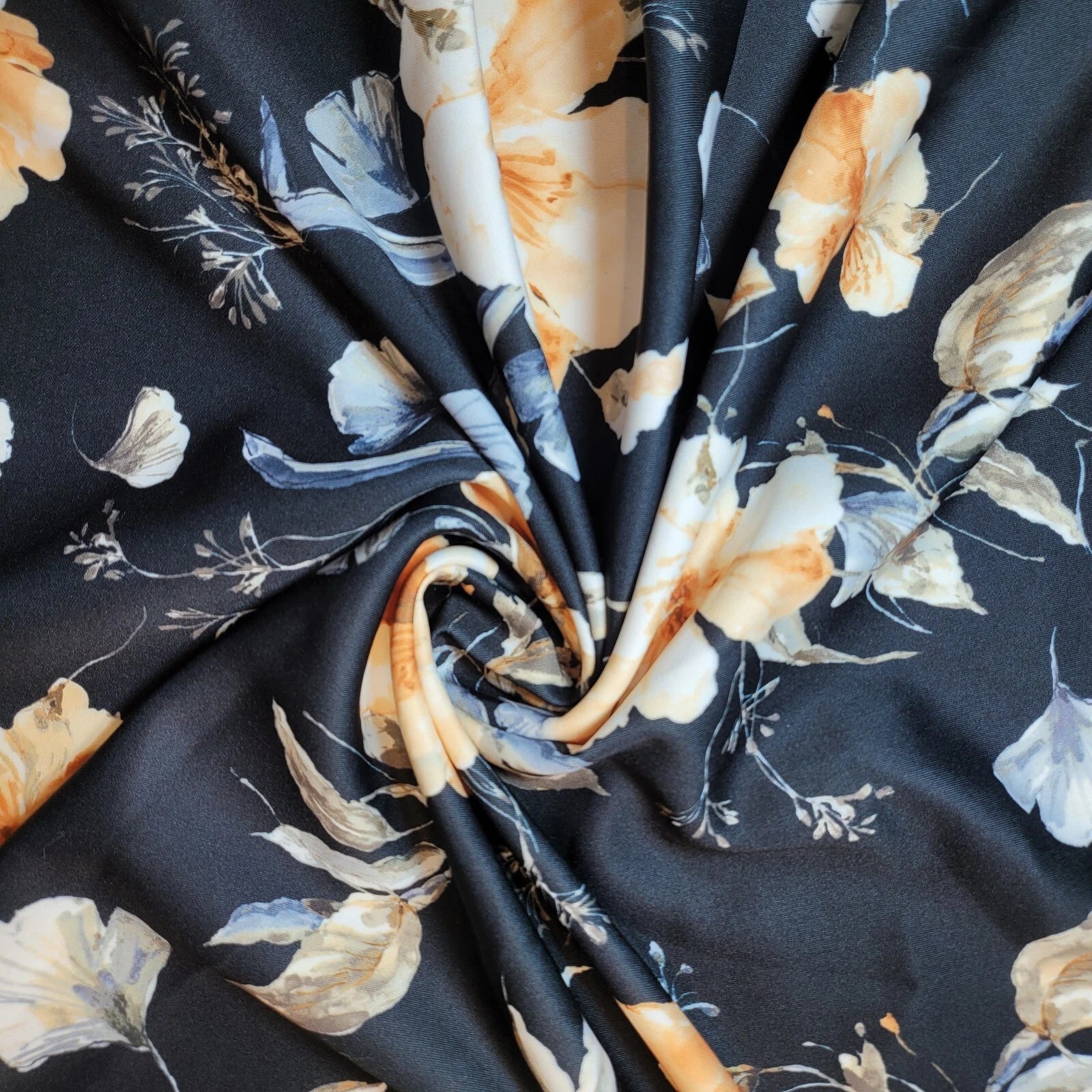 Scuba & Scuba Crepe Jersey Stretch Fabric | Printed Dress & Craft Material – Tartan, Floral, Paisley, Novelty Designs